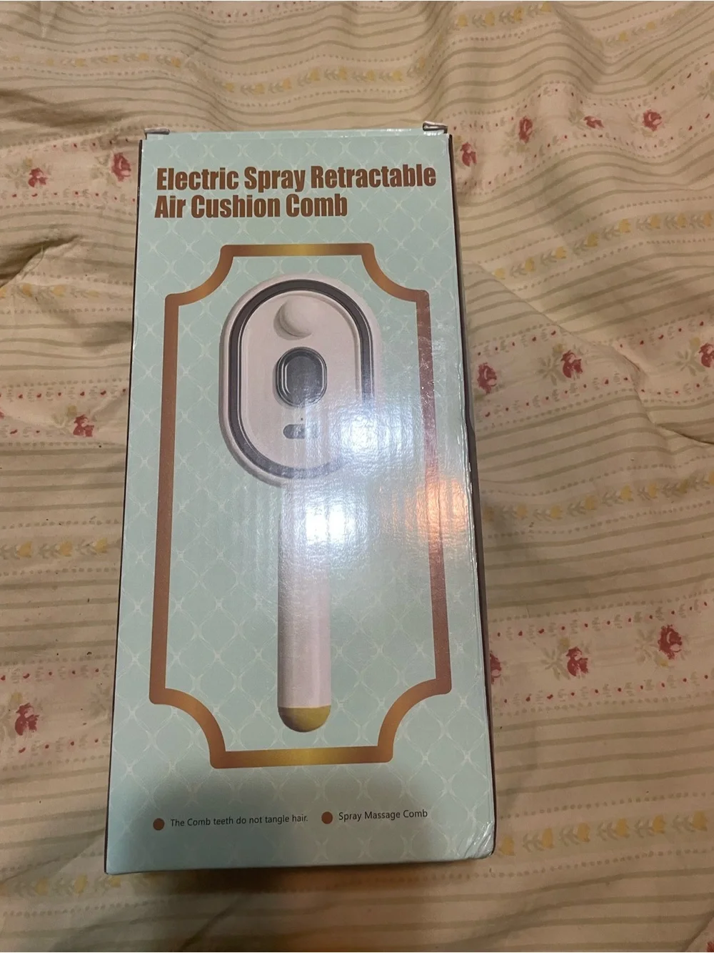 Electric Spray Retractable Air Cushion Comb - Pink
